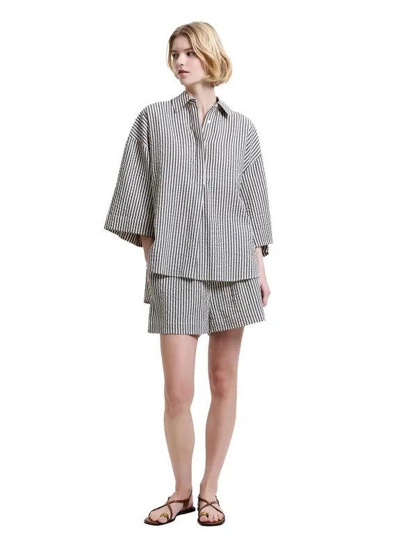 Pinstripe Short Sleeve Shirt