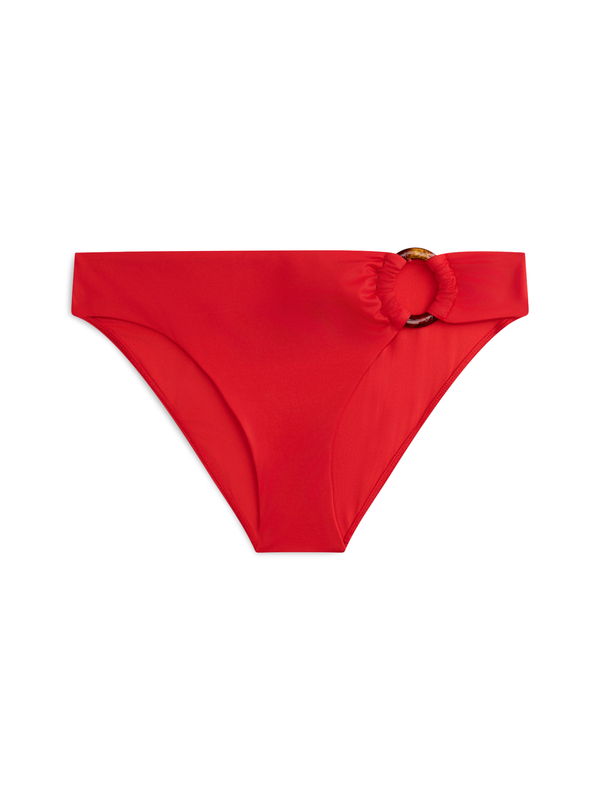 Bikini Bottoms with Tortoiseshell Ring Detail