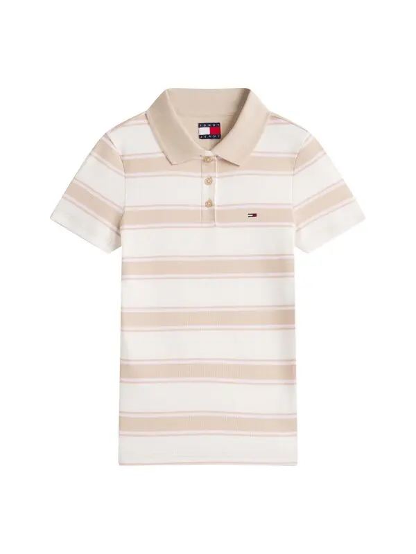 Striped Short Sleeve Slim Fit Polo