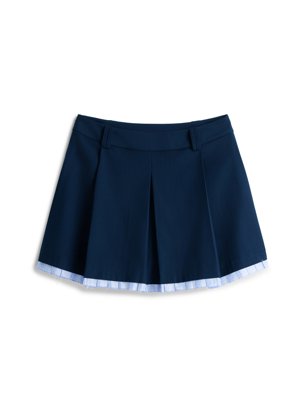 Mini Skirt with Embroidered Logo