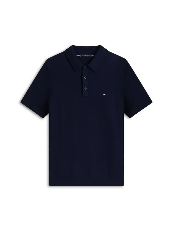 Regular Fit Essential Short Sleeve Polo with Small Flag Logo