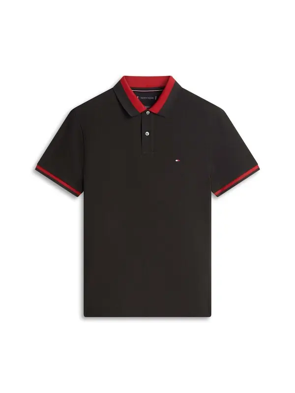 Regular Fit Colour-Blocked Collar Polo T-Shirt