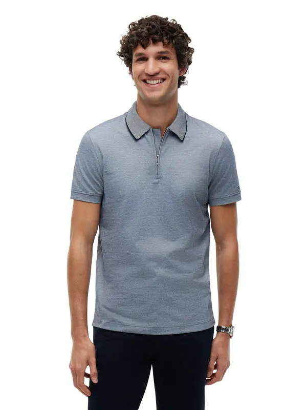 Performance Smart Casual Regular Jacquard Polo Shirt Image