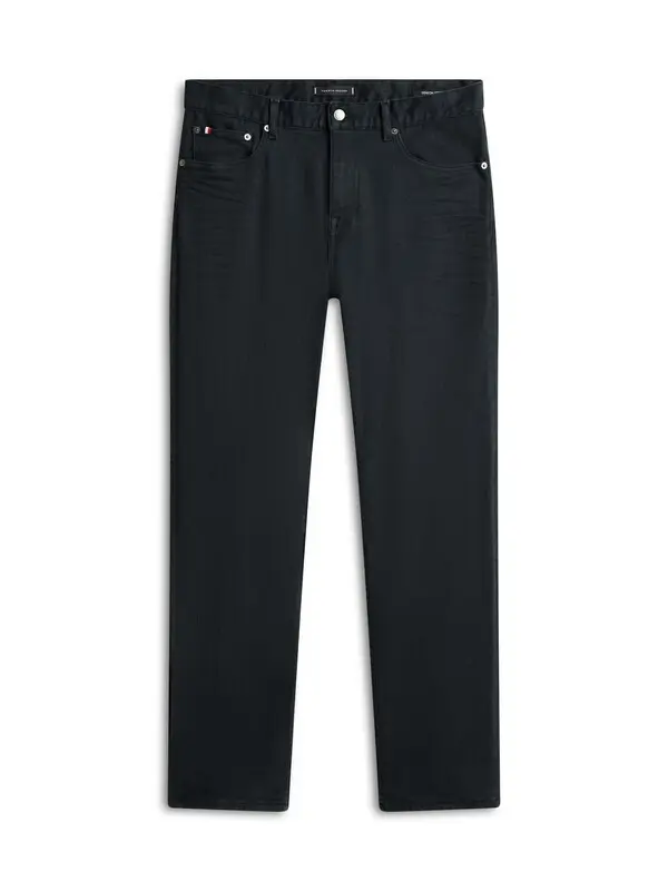Straight Denton Denim Pants
