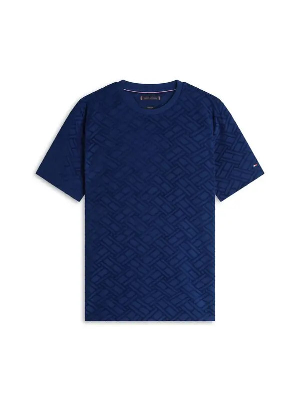 Cotton Jacquard Flag Short Sleeve T-shirt