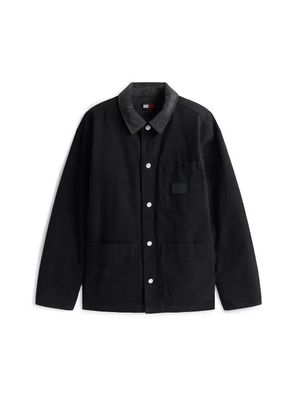 Corduroy Collar Canvas Chore Jacket