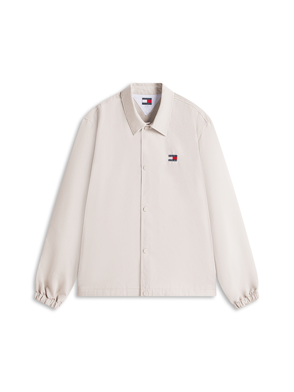 Logo Twill Long Sleeve Overshirt