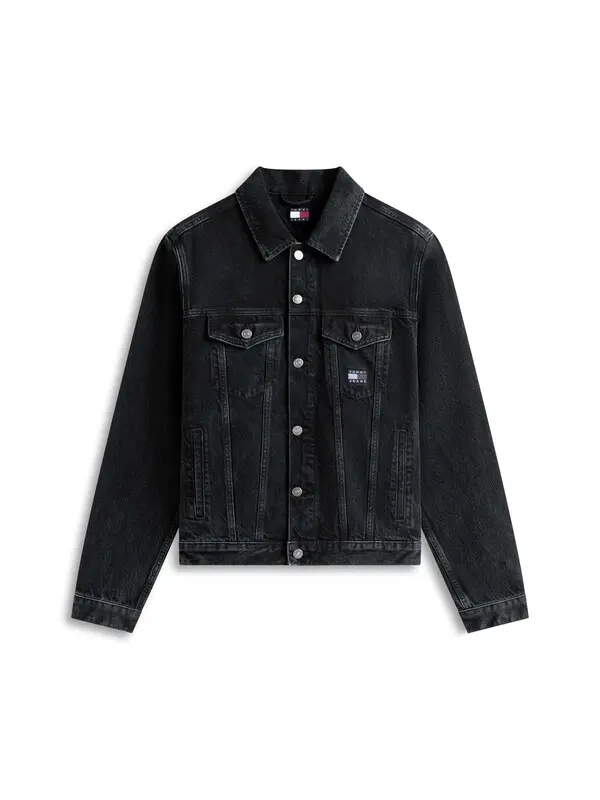 Ryan Back Logo Denim Trucker Jacket Image