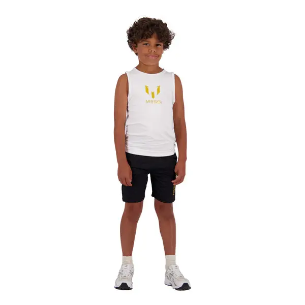 Sleeveless Crew Neck Logo T-shirt
