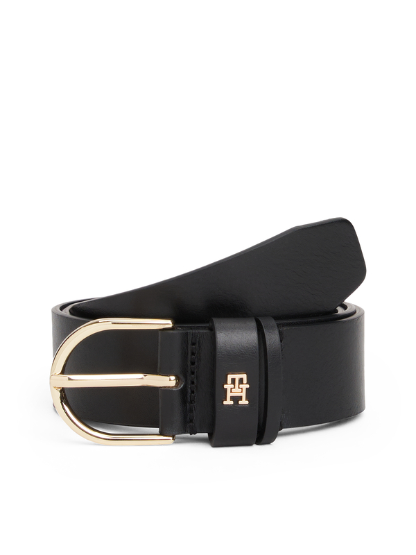 Essential TH Monogram Leather Belt 3.5