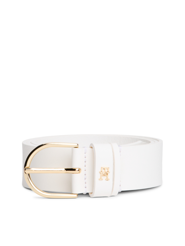 Essential TH Monogram Leather Belt 3.5