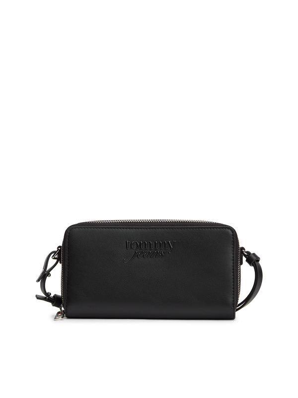 Heritage Embossed Logo Leather Cross Wallet