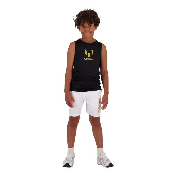 Sleeveless Crew Neck Logo T-shirt