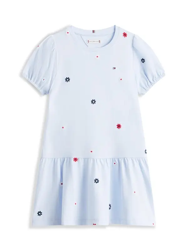 Kids Girls Logo Embroidery Slim Vintage Jersey T-Shirt