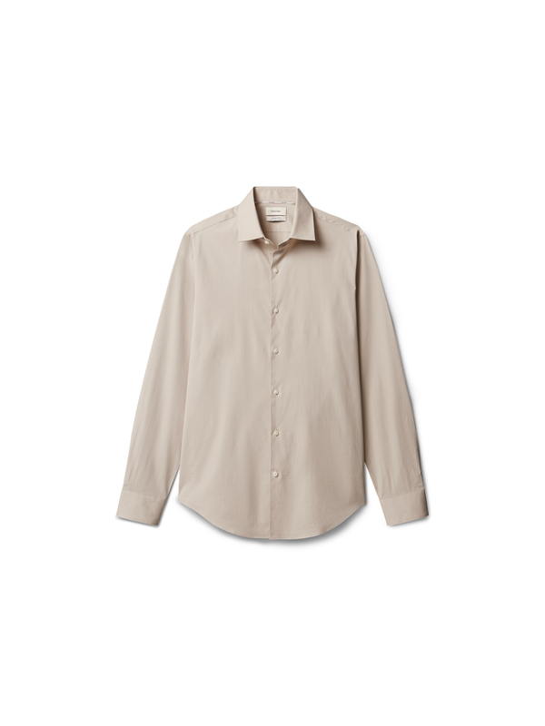 Pima Cotton Polo Collar Long Sleeve Shirt