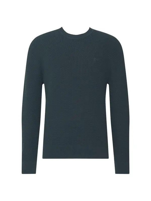 Textured Waffle-Knit Sweater