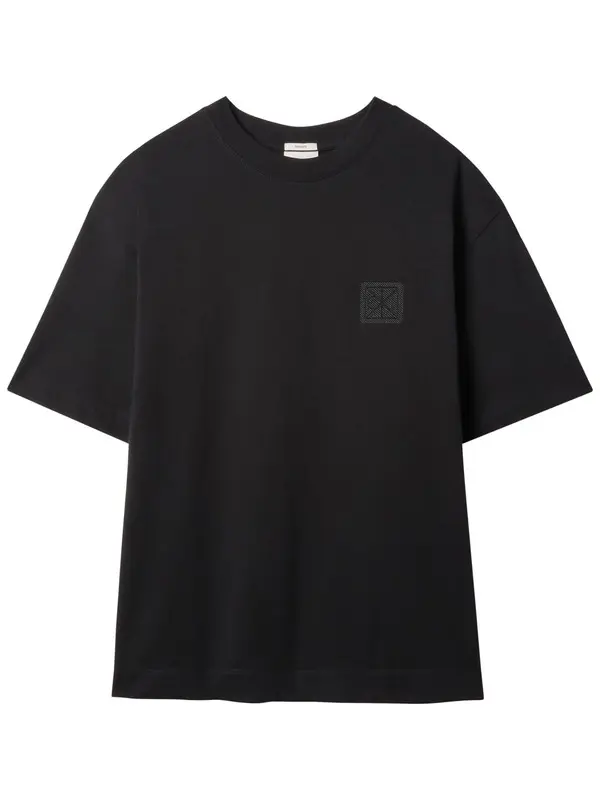 Distressed Straight-Leg Jeans