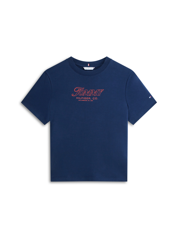 Regular Fit Cotton T-shirt with Chest Logo Graphic