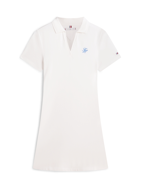 1985 Logo Embroidery Mini Polo Dress Image