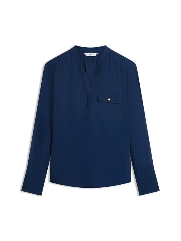 V-Neck Long-Sleeved Top Image