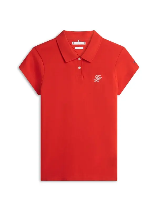Slim Fit Polo Shirt with Embroidered Logo