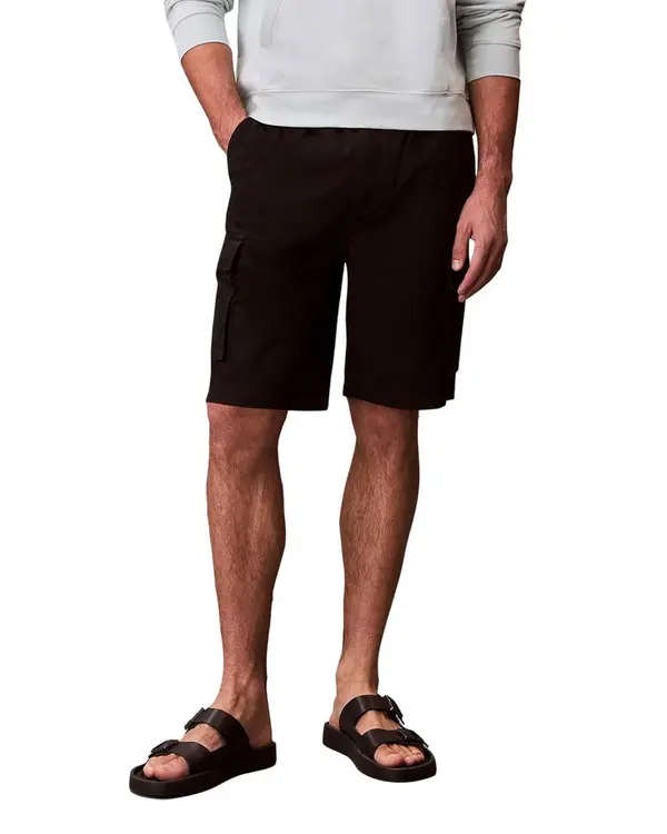 Cotton Pull-on Knee Length Cargo Shorts