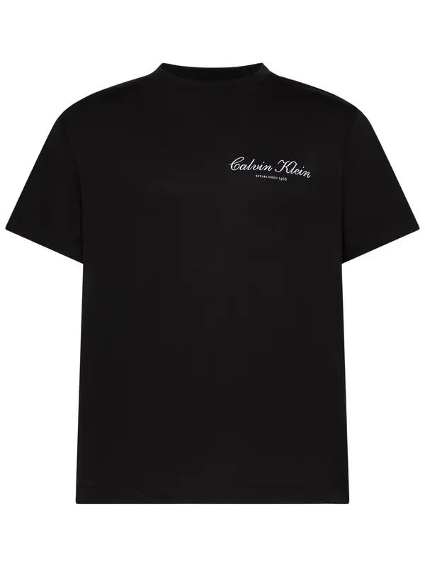 Script Logo Embroidered T-Shirt