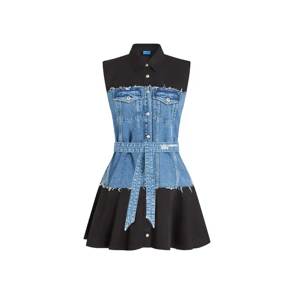 Sleeveless Denim Dress