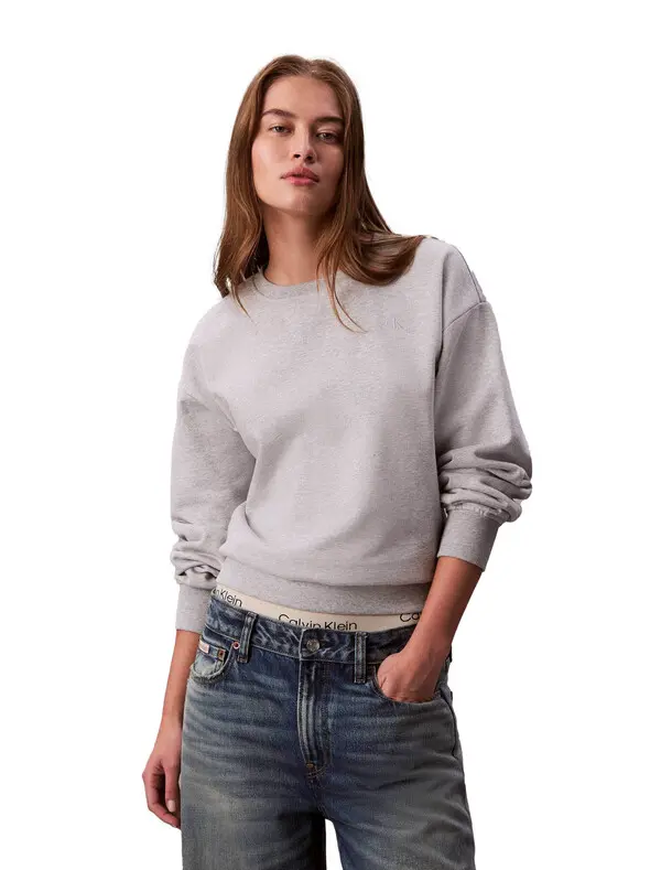Monogram Fleece Relaxed Fit Sweatshirt