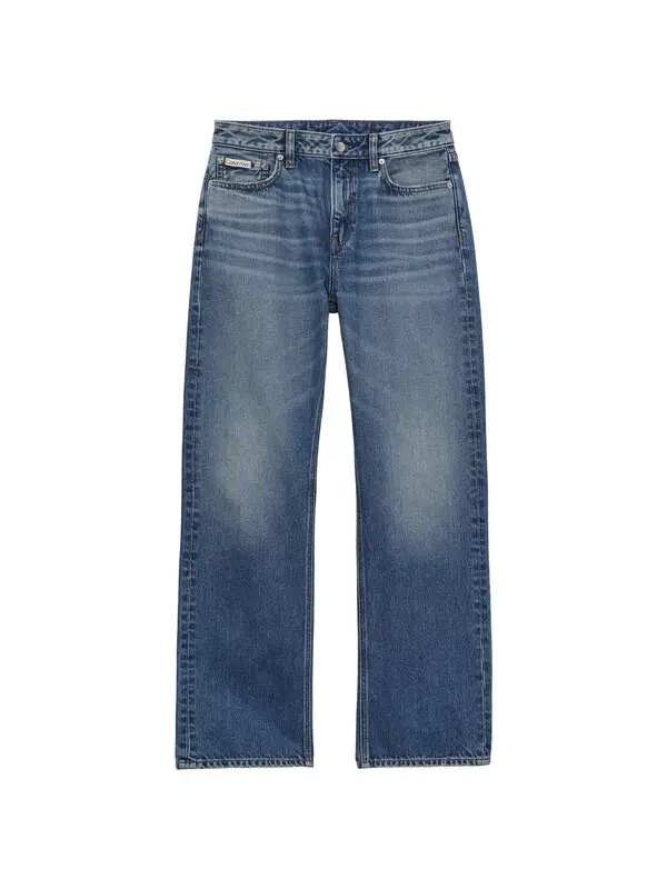 Straight Fit High Waist Straight Leg Jeans