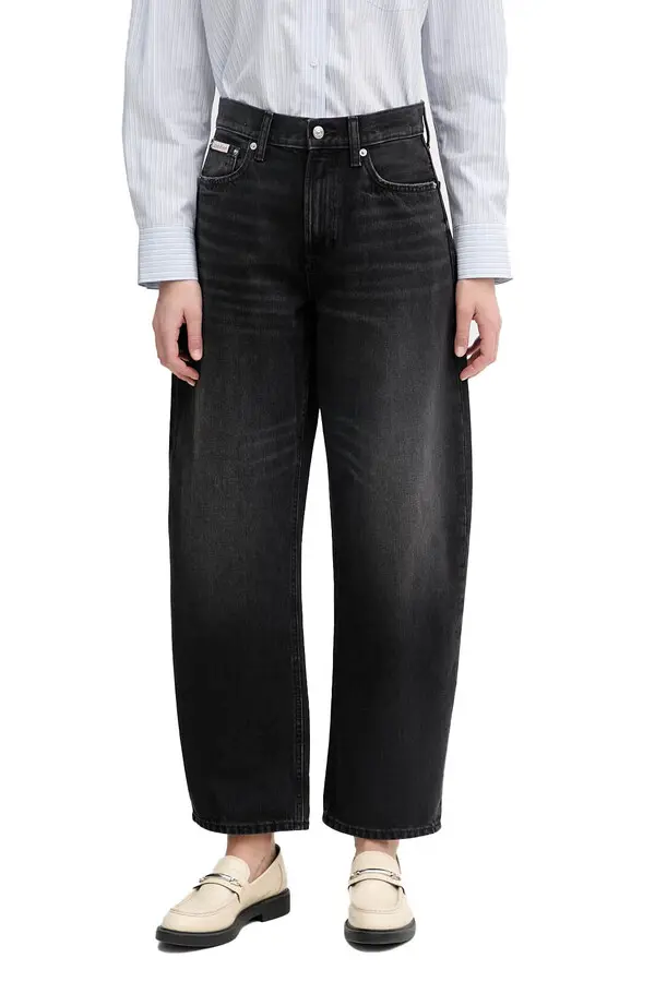 High Waist Barrel Fit Jeans