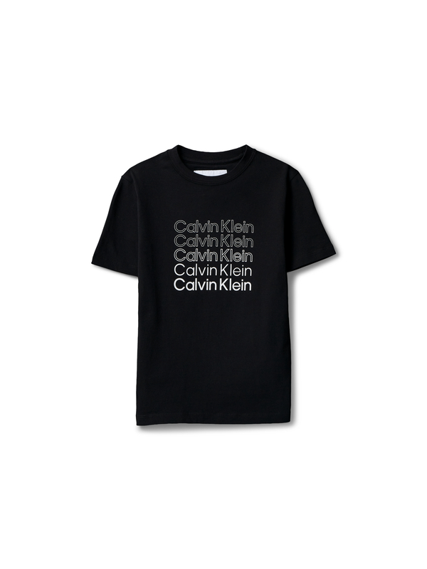 Kids Boys Multi-Logo Graphic Short Sleeve T-Shirt
