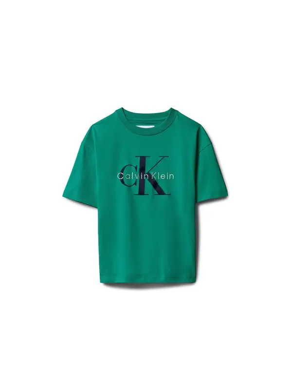 Kids Boys Monogram Logo Graphic Short Sleeve T-Shirt