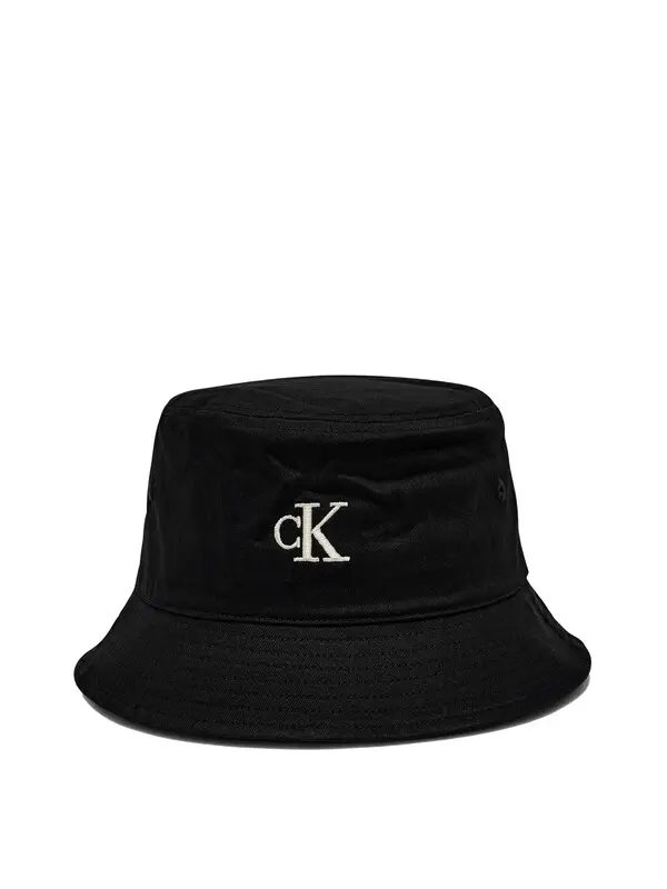 Embroidered Logo Cotton Bucket Hat