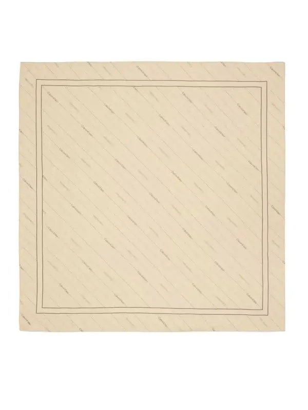 Monogram Diagonal Logo Scarf