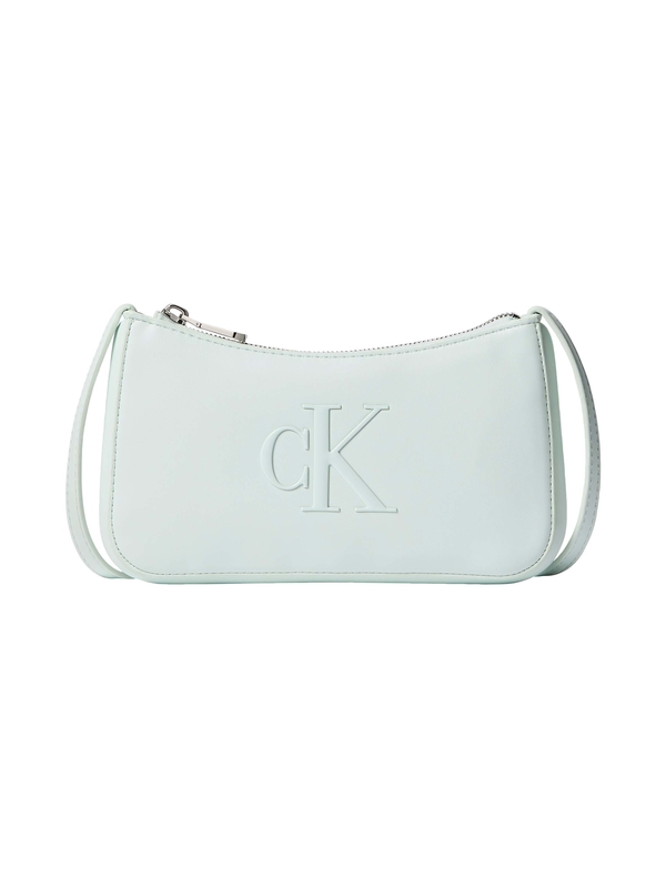 Embossed Logo Mini Baguette Shoulder Bag