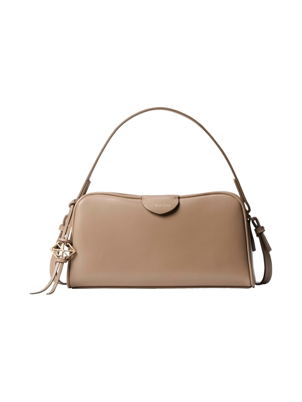 Dual-Strap Minimalist Smooth Leather Crossbody Bag