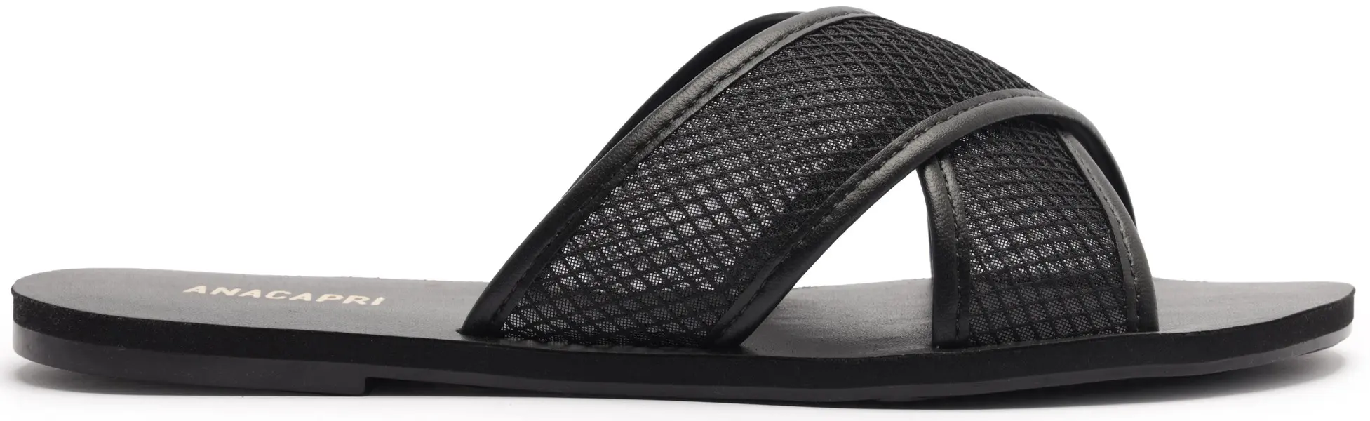 Mesh Crossed Straps Slipper Image