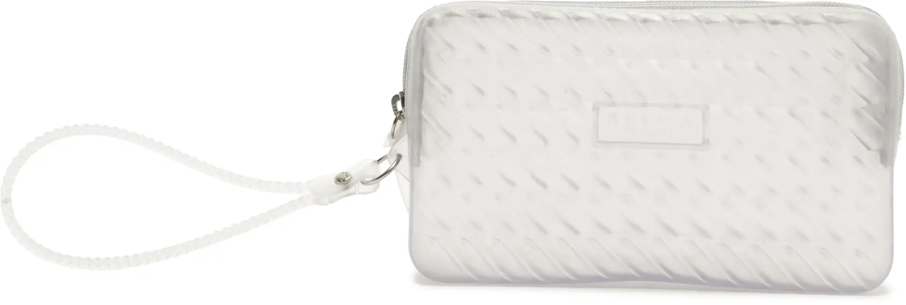 White Quilted Pouch Bag with Moroccan Handle Image
