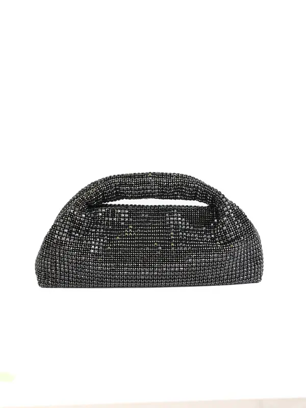 Crystal Mesh Top-Handle "Hobo" Clutch Bag