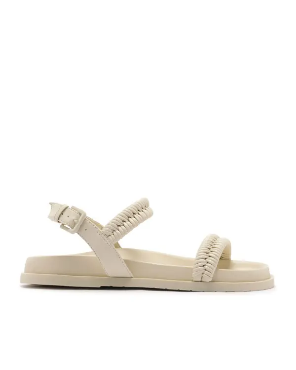 Off-White Woven Straps Panacota Sandal