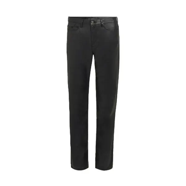 Coated Straight Leg Jeans