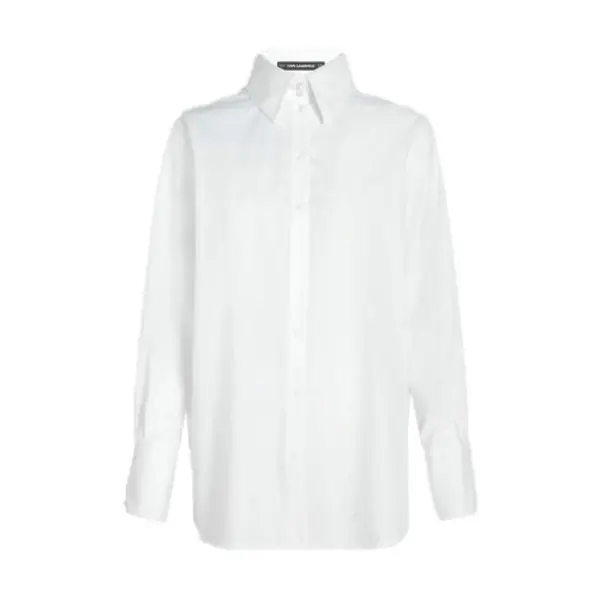 Studded Back Long Sleeve Poplin Shirt