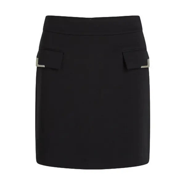 Flap-pocket Mini Skirt