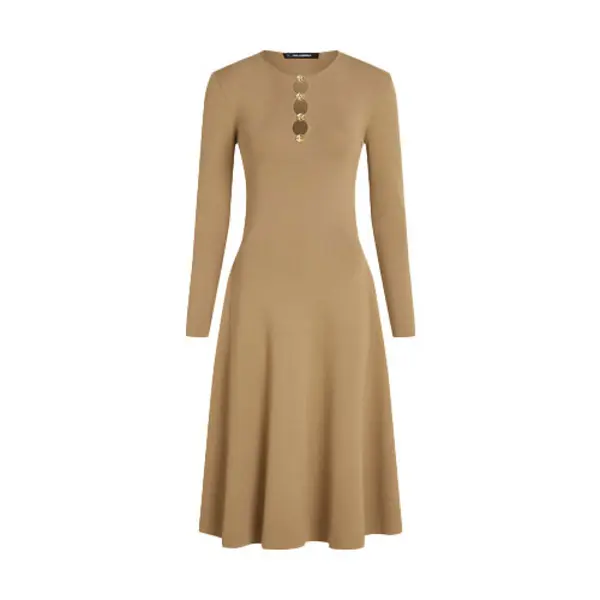 Fitted Knit Long Dress