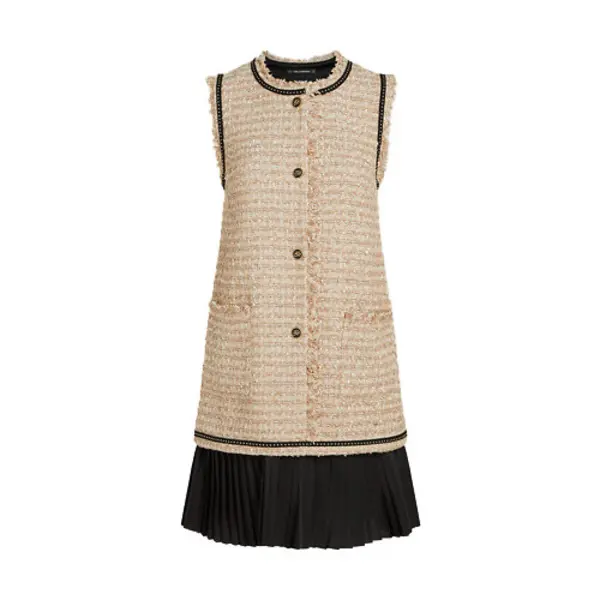 Bouclé Sleeveless Dress
