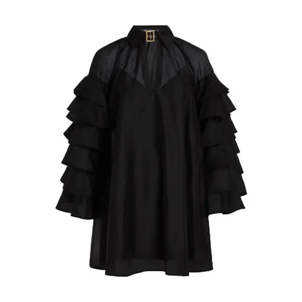 Boheme Dress with Ruffled Sleeves 