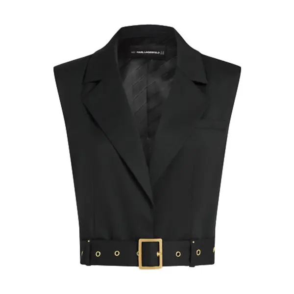 Cropped Studded Gilet