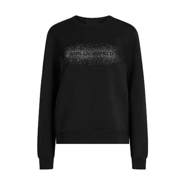 Logo Rhinestone-Embellished Sweatshirt