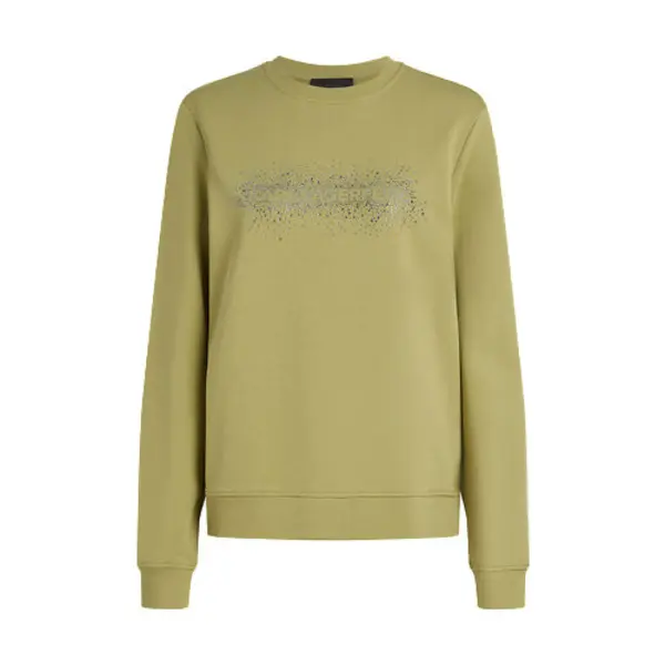 Logo Rhinestone-Embellished Sweatshirt